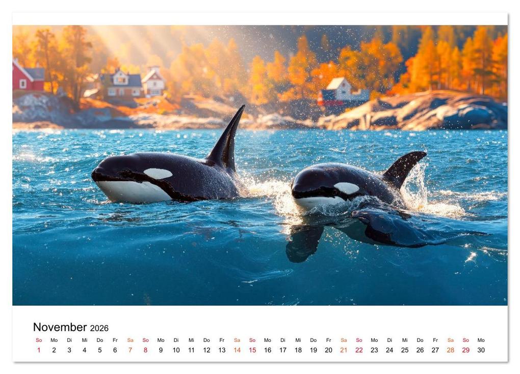 Weitere Ansicht: Orcas - ein Jahr voller Meer (Wandkalender 2026 DIN A3 quer), CALVENDO Monatskalender | Roder Roder, Calvendo, Roder