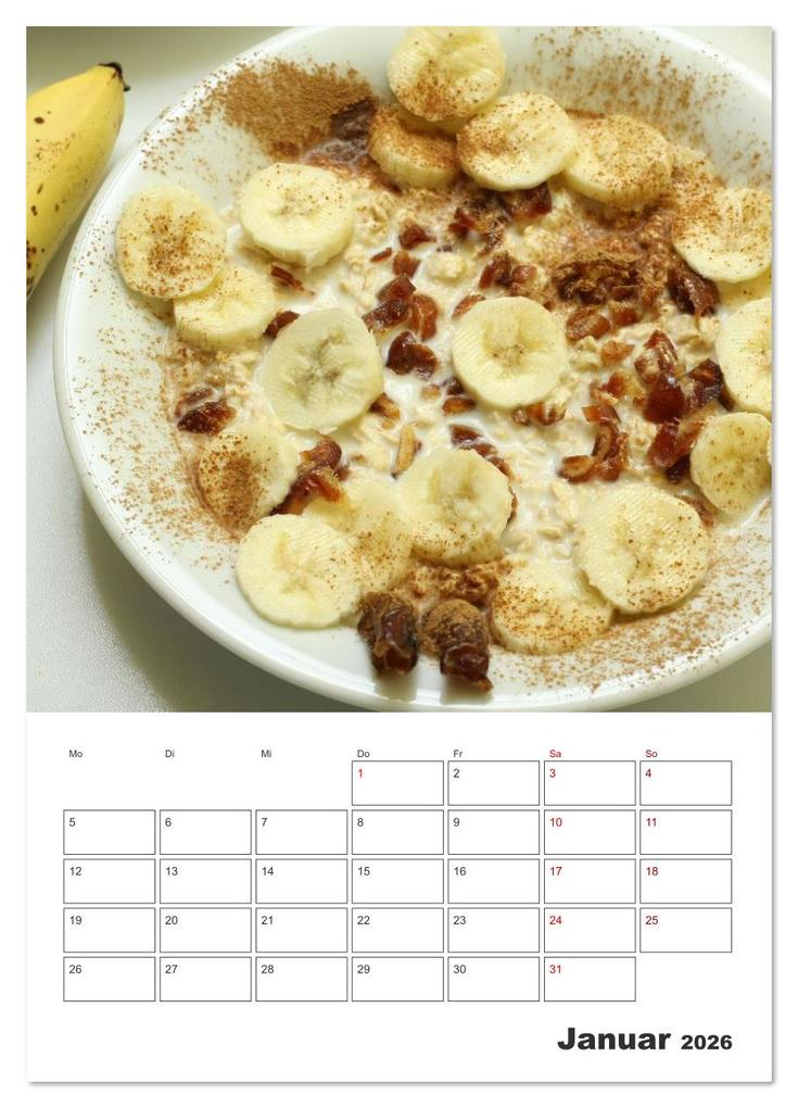 Weitere Ansicht: Süße Haferflocken mit Obst (Wandkalender 2026 DIN A4 hoch), CALVENDO Monatskalender | Michael Schilling, Linda Schilling, Calvendo