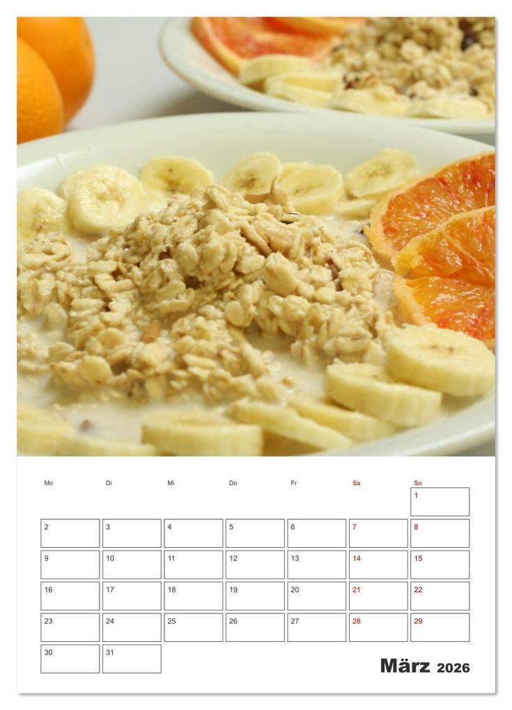 Weitere Ansicht: Süße Haferflocken mit Obst (Wandkalender 2026 DIN A4 hoch), CALVENDO Monatskalender | Michael Schilling, Linda Schilling, Calvendo