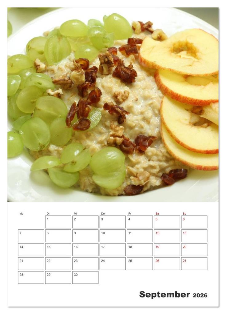 Weitere Ansicht: Süße Haferflocken mit Obst (Wandkalender 2026 DIN A4 hoch), CALVENDO Monatskalender | Michael Schilling, Linda Schilling, Calvendo