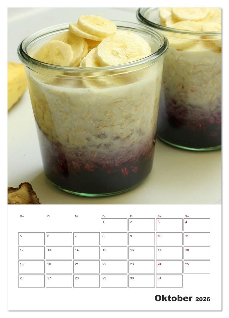 Weitere Ansicht: Süße Haferflocken mit Obst (Wandkalender 2026 DIN A4 hoch), CALVENDO Monatskalender | Michael Schilling, Linda Schilling, Calvendo