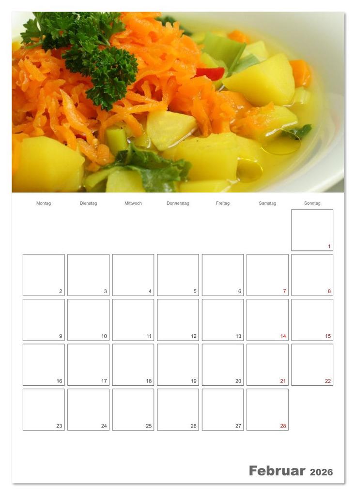 Weitere Ansicht: Glücklich mit Karotten (Wandkalender 2026 DIN A4 hoch), CALVENDO Monatskalender | Linda Schilling, Calvendo