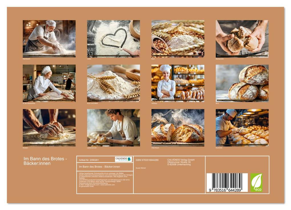 Weitere Ansicht: Im Bann des Brotes - Bäcker:innen (Wandkalender 2026 DIN A4 quer), CALVENDO Monatskalender | Susan Michel, Calvendo