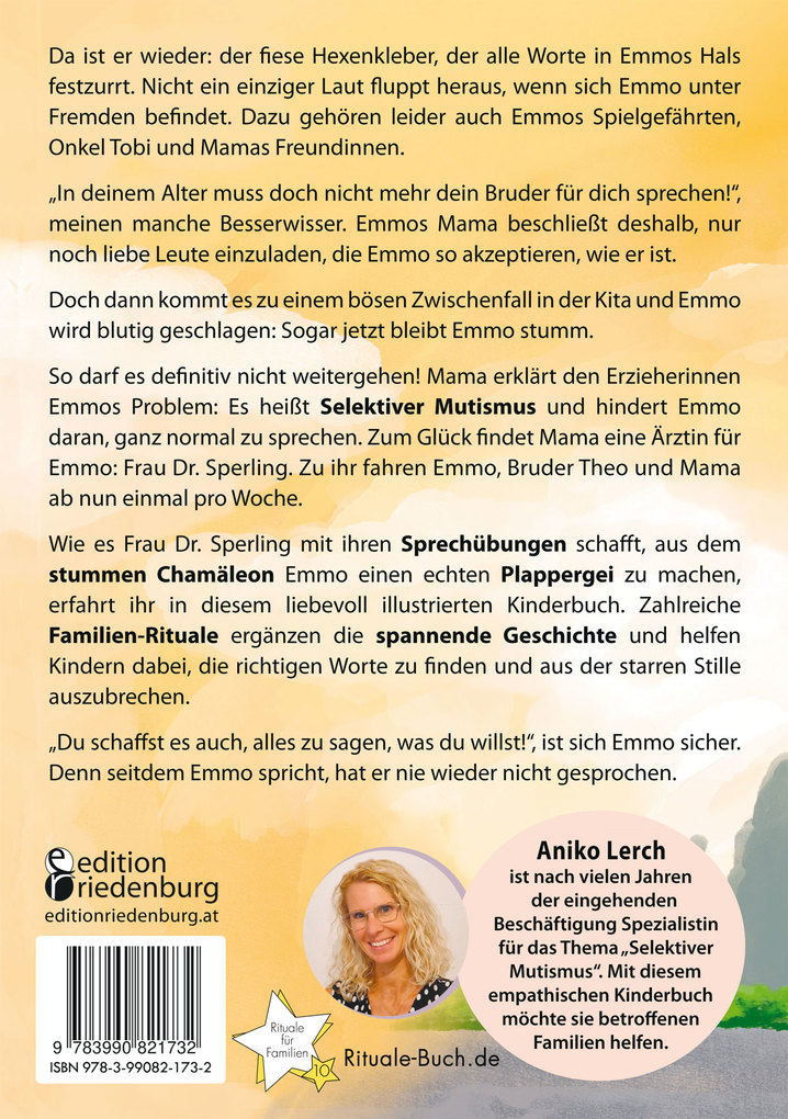 Weitere Ansicht: Eine Kugel Schoko bitte! Emmos Weg aus dem Selektiven Mutismus | Aniko Lerch, Daniel Fernández
