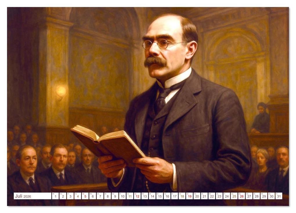 Weitere Ansicht: Rudyard Kipling (Wandkalender 2026 DIN A4 quer), CALVENDO Monatskalender | Steffani Lehmann, Calvendo