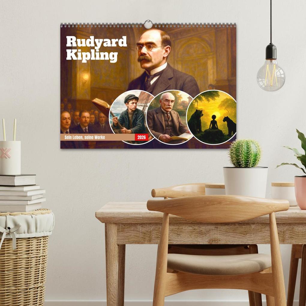 Weitere Ansicht: Rudyard Kipling (Wandkalender 2026 DIN A3 quer), CALVENDO Monatskalender | Steffani Lehmann, Calvendo