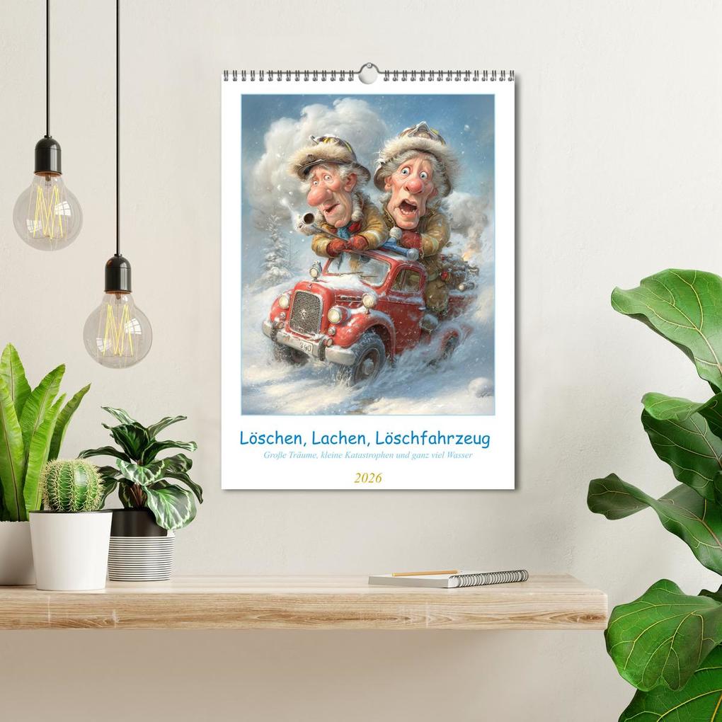 Weitere Ansicht: Löschen, Lachen, Löschfahrzeug (Wandkalender 2026 DIN A3 hoch), CALVENDO Monatskalender | Steffen Gierok-Latniak, Calvendo