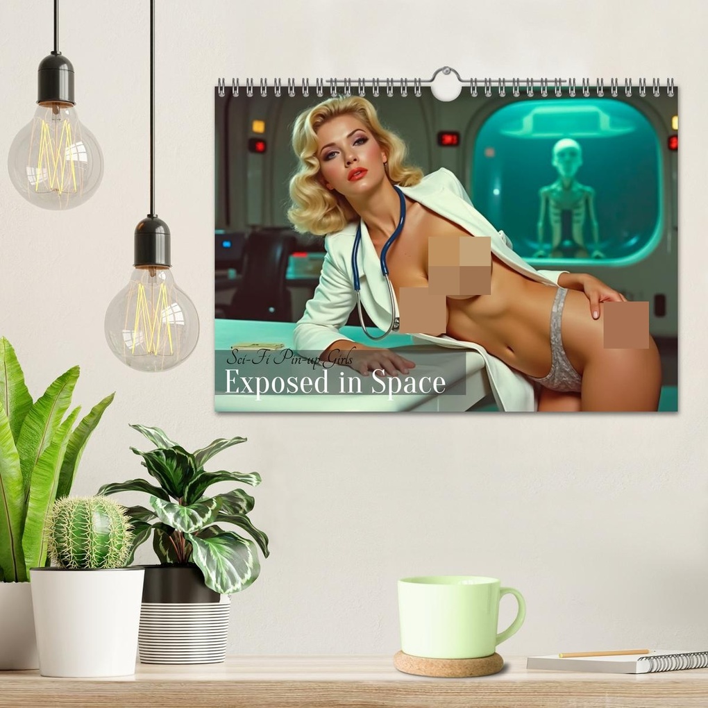 Weitere Ansicht: Sci-Fi Pin-up Girls - Exposed in Space (Wandkalender 2026 DIN A4 quer), CALVENDO Monatskalender | pixs:sell pixs:sell, Sell Pixs:Sell, Calvendo, pixs:sell