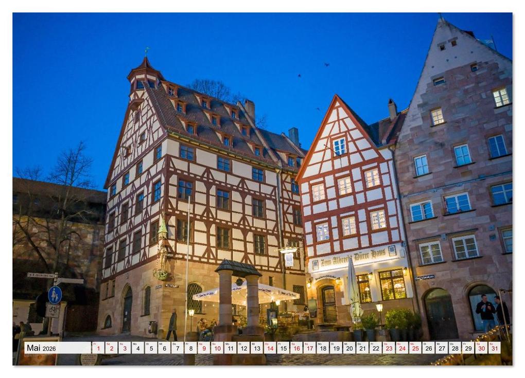 Weitere Ansicht: Nürnberg - Am Tag und in der Nacht (Wandkalender 2026 DIN A2 quer), CALVENDO Monatskalender | Thomas Bugdoll, Calvendo