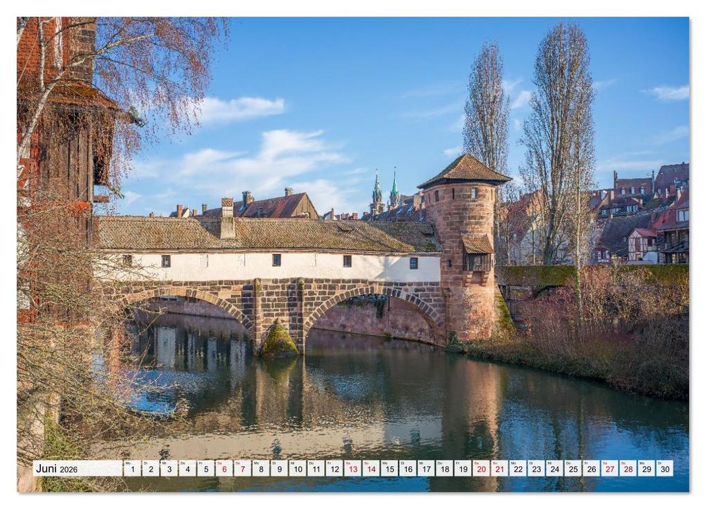 Weitere Ansicht: Nürnberg - Am Tag und in der Nacht (Wandkalender 2026 DIN A2 quer), CALVENDO Monatskalender | Thomas Bugdoll, Calvendo