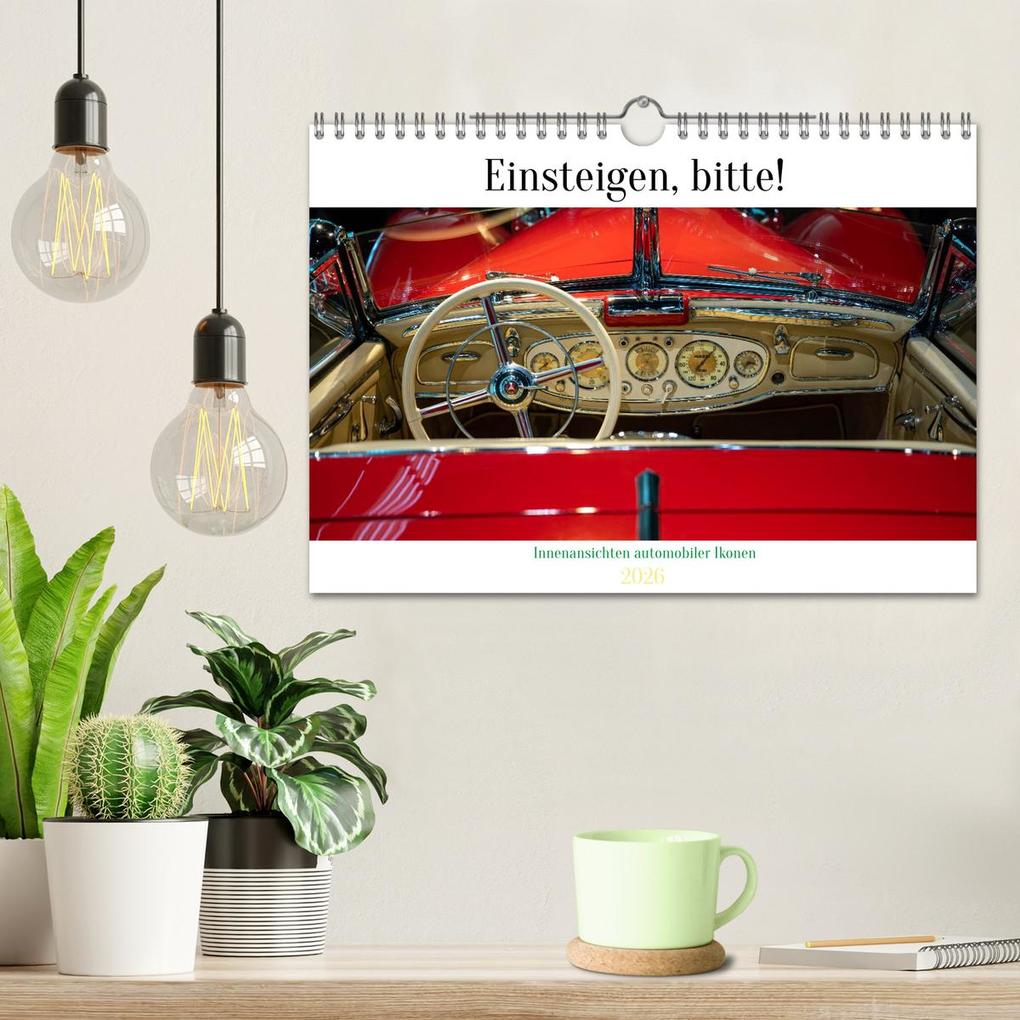 Weitere Ansicht: Einsteigen, bitte! - Innenansichten automobiler Ikonen (Wandkalender 2026 DIN A4 quer), CALVENDO Monatskalender | Karsten Rahn, Calvendo