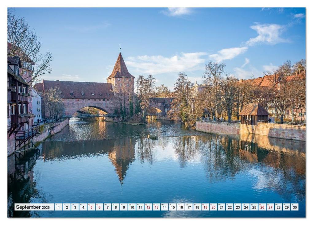 Weitere Ansicht: Nürnberg - Am Tag und in der Nacht (Tischkalender 2026 DIN A5 quer), CALVENDO Monatskalender | Thomas Bugdoll, Calvendo