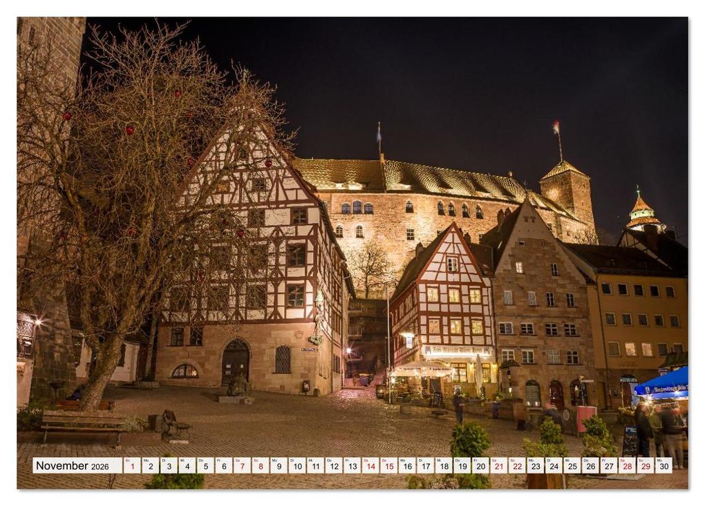 Weitere Ansicht: Nürnberg - Am Tag und in der Nacht (Tischkalender 2026 DIN A5 quer), CALVENDO Monatskalender | Thomas Bugdoll, Calvendo