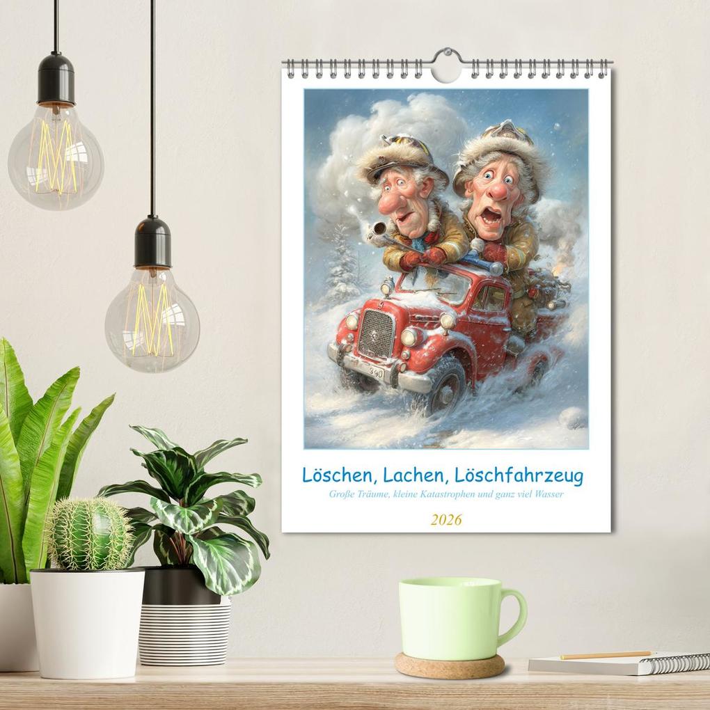 Weitere Ansicht: Löschen, Lachen, Löschfahrzeug (Wandkalender 2026 DIN A4 hoch), CALVENDO Monatskalender | Steffen Gierok-Latniak, Calvendo
