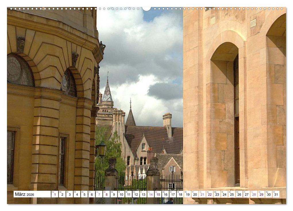 Weitere Ansicht: Oxford - die Harry Potter Stadt (hochwertiger Premium Wandkalender 2026 DIN A2 quer), Kunstdruck in Hochglanz | ph ph, Calvendo, ph