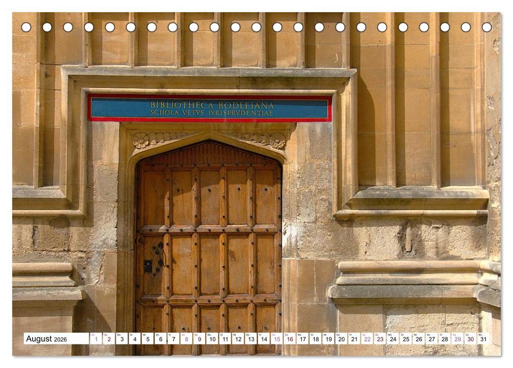 Weitere Ansicht: Oxford - die Harry Potter Stadt (Tischkalender 2026 DIN A5 quer), CALVENDO Monatskalender | ph ph, Calvendo, ph