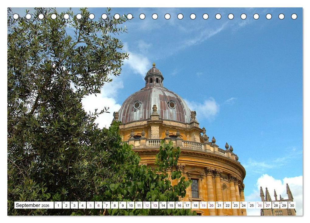 Weitere Ansicht: Oxford - die Harry Potter Stadt (Tischkalender 2026 DIN A5 quer), CALVENDO Monatskalender | ph ph, Calvendo, ph