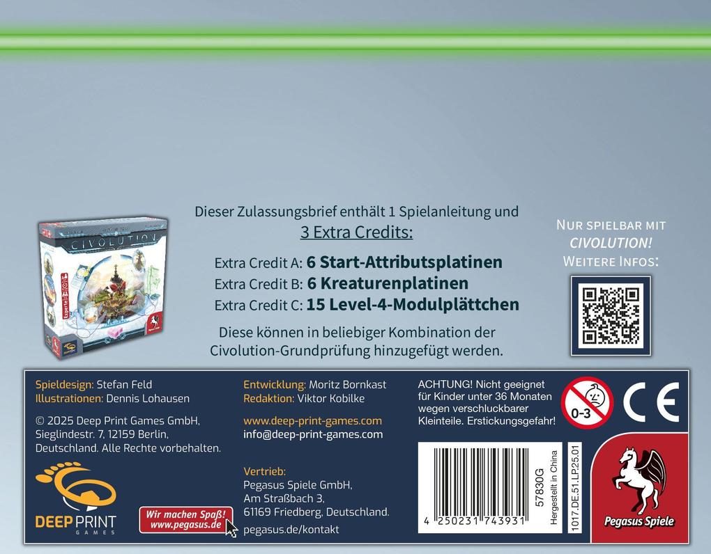 Weitere Ansicht: Civolution: Acceptance Letter [Erweiterung] (Deep Print Games)