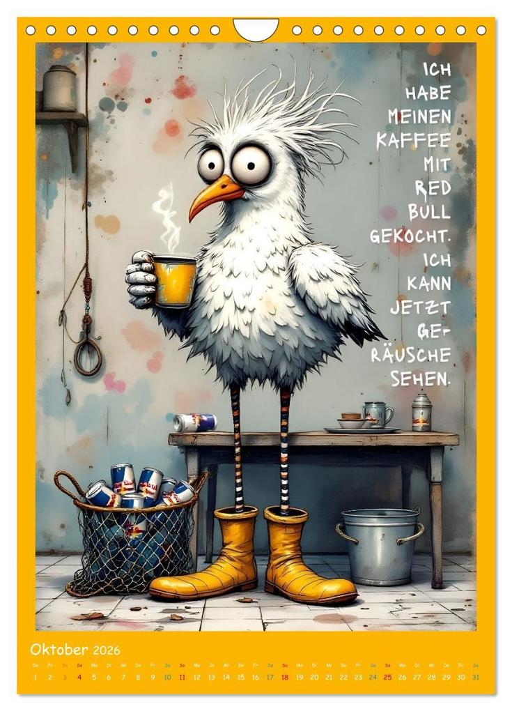 Weitere Ansicht: Böse Möwen (Wandkalender 2026 DIN A4 hoch), CALVENDO Monatskalender | Dinklage, Anke Boos, Calvendo, Dinklage Boos