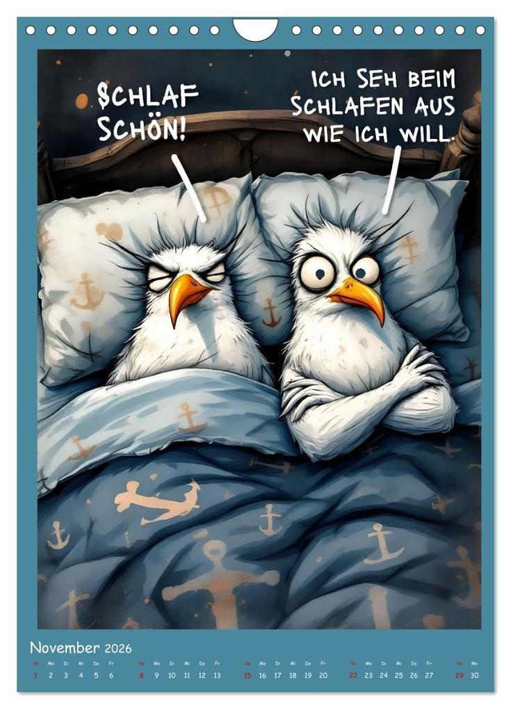 Weitere Ansicht: Böse Möwen (Wandkalender 2026 DIN A4 hoch), CALVENDO Monatskalender | Dinklage, Anke Boos, Calvendo, Dinklage Boos