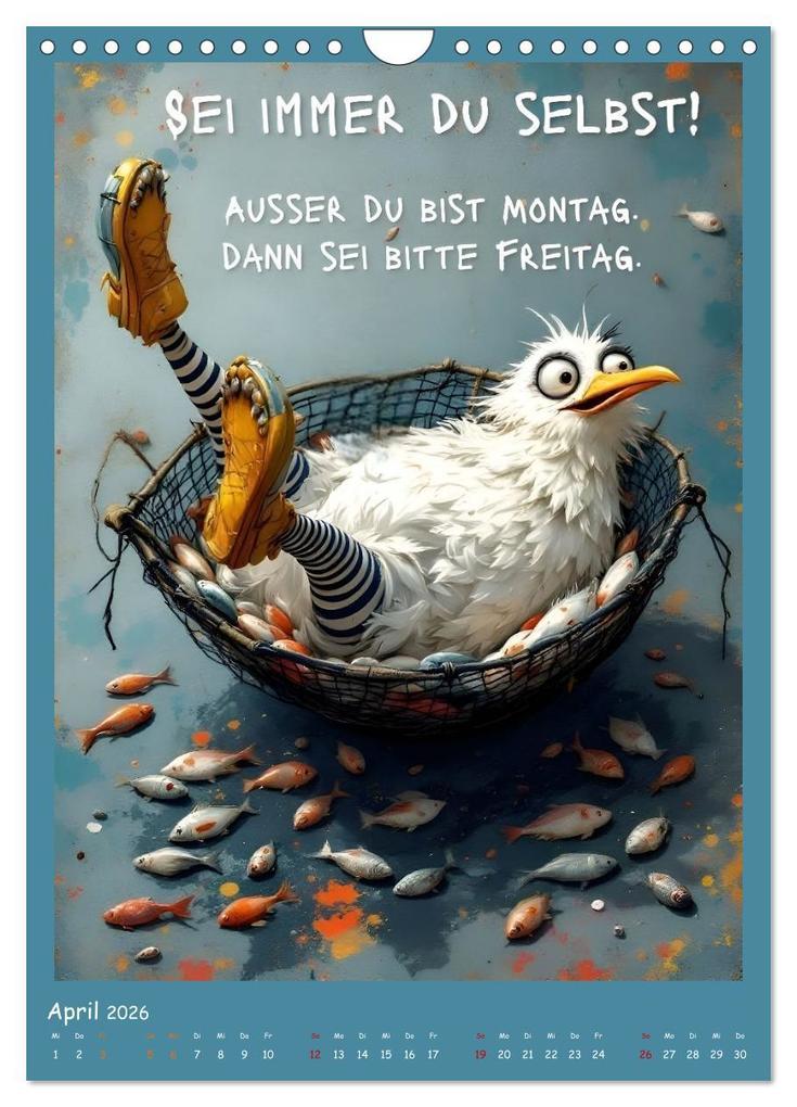 Weitere Ansicht: Böse Möwen (Wandkalender 2026 DIN A4 hoch), CALVENDO Monatskalender | Dinklage, Anke Boos, Calvendo, Dinklage Boos
