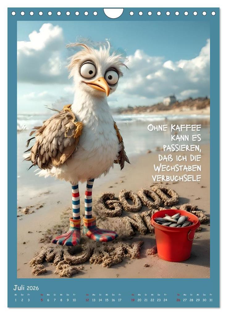 Weitere Ansicht: Böse Möwen (Wandkalender 2026 DIN A4 hoch), CALVENDO Monatskalender | Dinklage, Anke Boos, Calvendo, Dinklage Boos