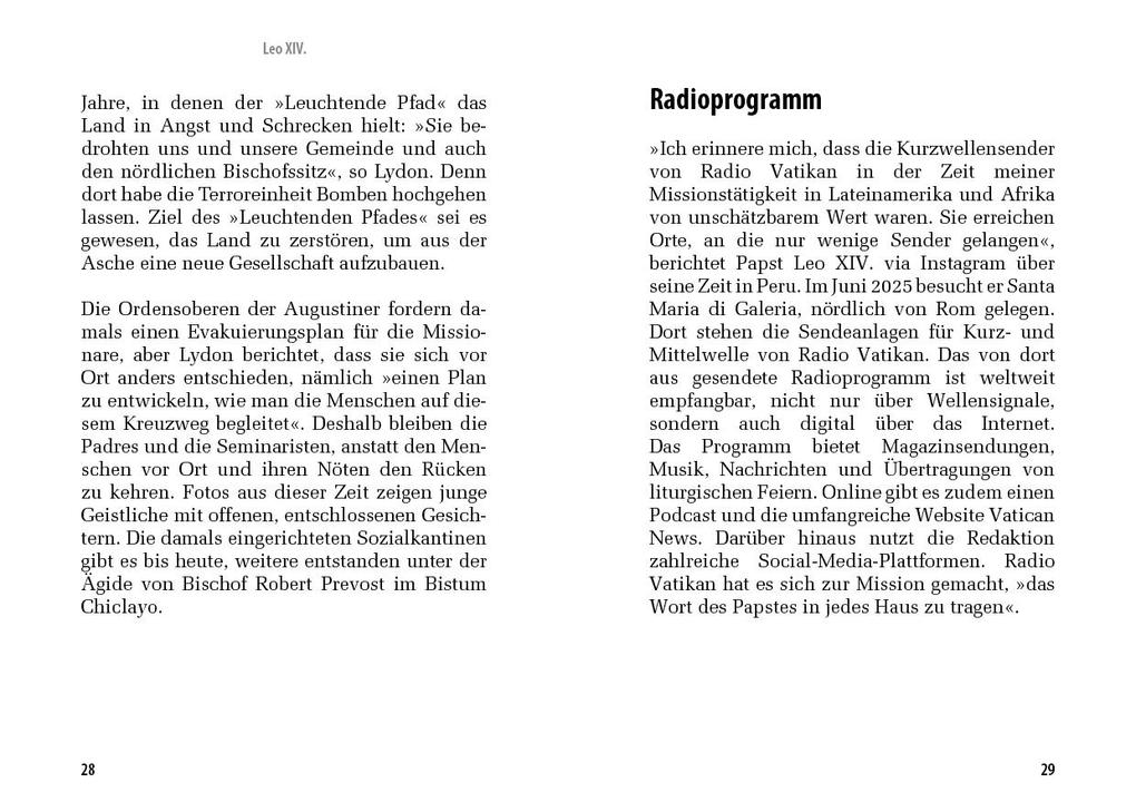 Weitere Ansicht: Leo XIV. | Felicia Englmann