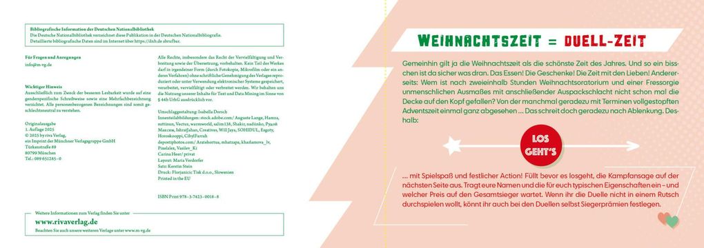Weitere Ansicht: Mit dir spiele ich am liebsten - Das ultimative Weihnachtsduell-Buch | Emma Hegemann