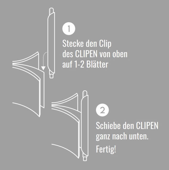 Weitere Ansicht: CLIPEN (Pistachio Green) Gelschreiber mit Clip