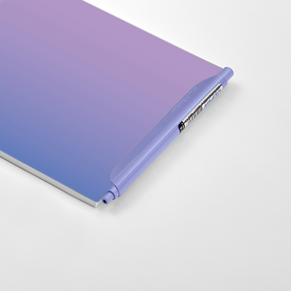 Weitere Ansicht: CLIPEN & Note Set (Sea of Lavender / Unicorn Blue) Gelschreiber + Notizbuch