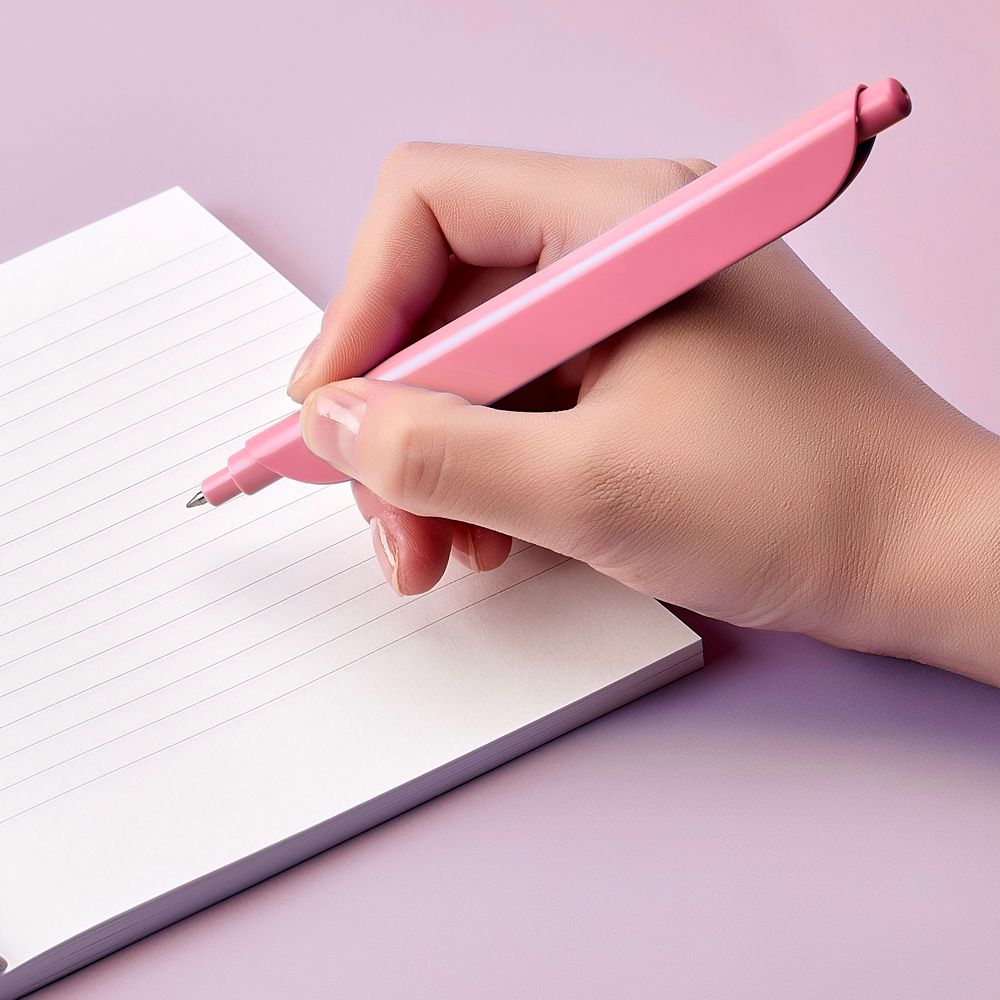 Weitere Ansicht: CLIPEN & Note Set (Violet Shine / Salmon Pink) koreanischer Gelschreiber + Notizbuch