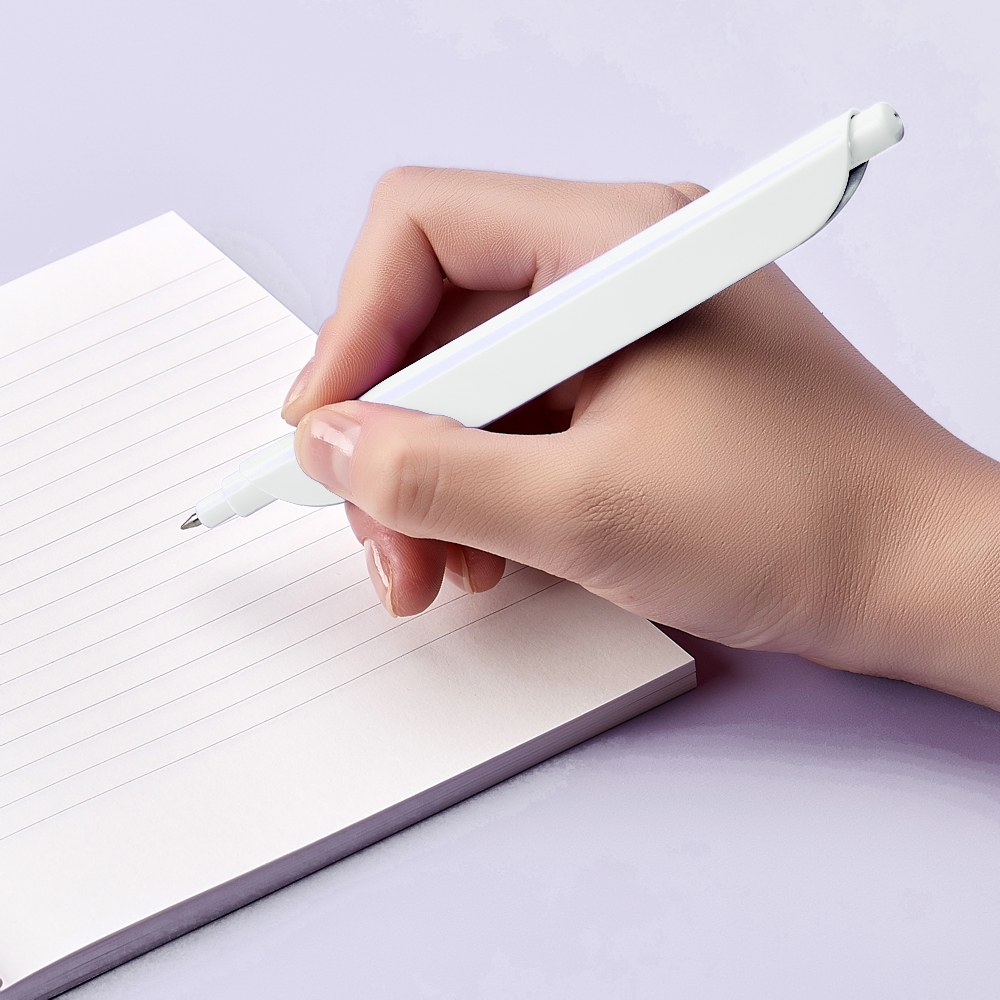 Weitere Ansicht: CLIPEN (Snow White) Gelschreiber mit Clip