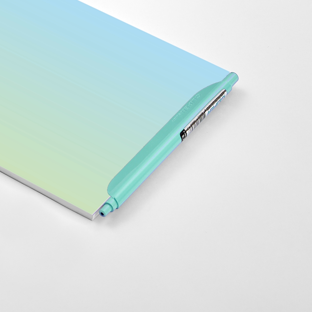 Weitere Ansicht: CLIPEN & Note Set (Mint Breeze / Pistachio Green) Gelschreiber + Notizbuch