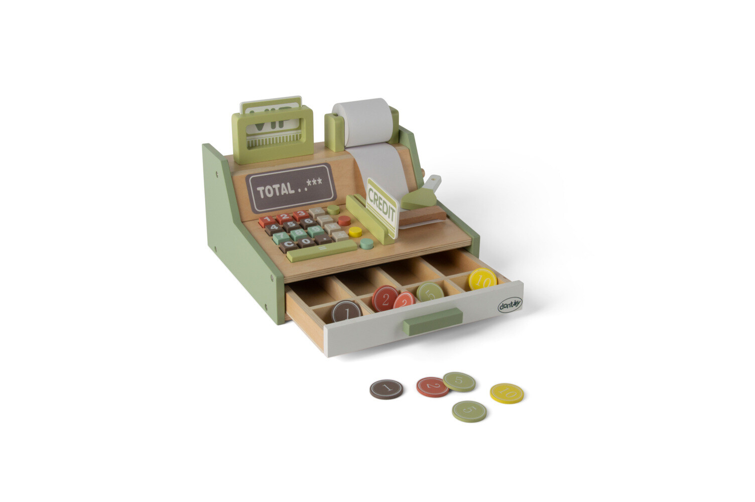 Produktbild: Kaufladenkkasse Holz Geschenkbox 17 Teile
