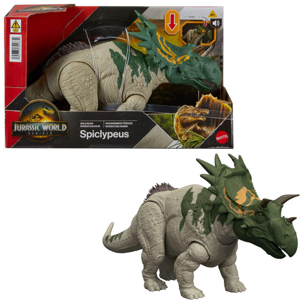 Produktbild: Jurassic World Wild Roar Spiclypeus