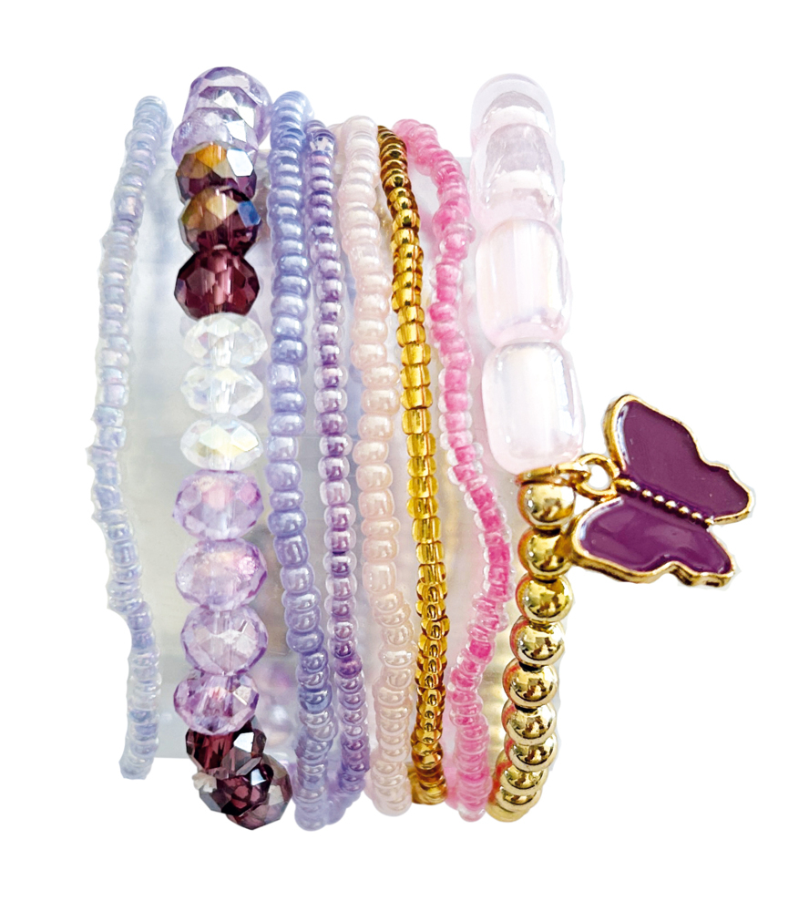 Produktbild: DIY Armband-Set, rosa-lila