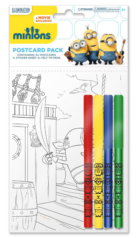 Produktbild: Schreibset Minions (Stifte, Postkarten)