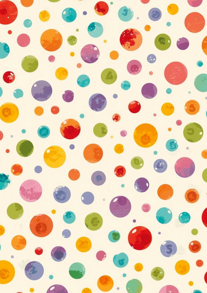 Produktbild: Notizbuch A4 kariert - Bunte Punkte / Konfetti - FSC Papier - Geschenkidee | Notebook A4, Notizbuch A4