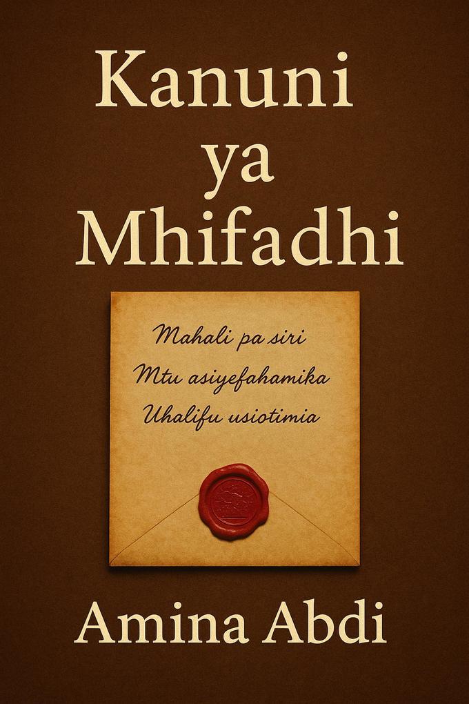 Produktbild: Kanuni ya Mhifadhi | Amina Abdi