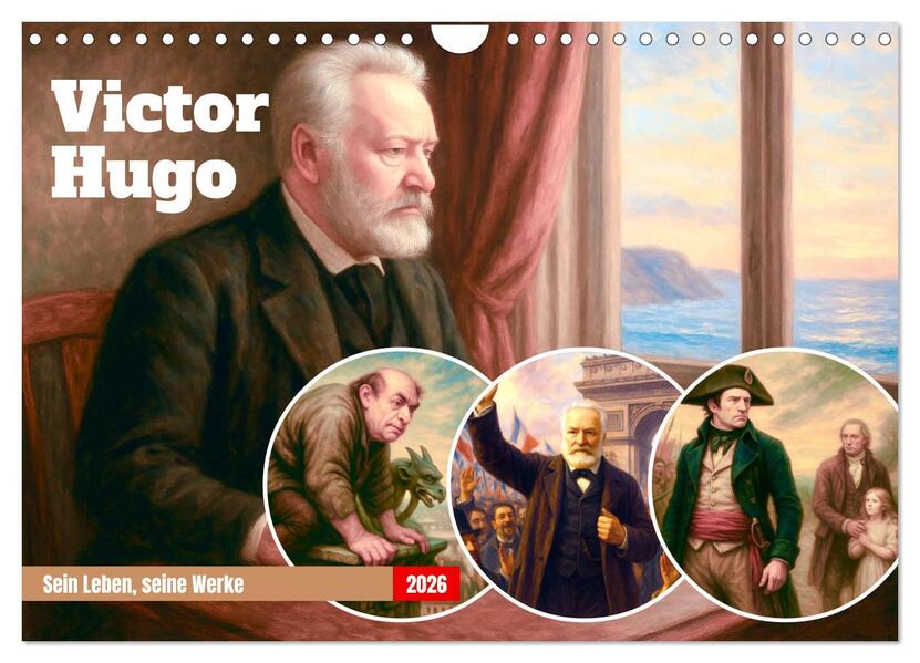 Produktbild: Victor Hugo (Wandkalender 2026 DIN A4 quer), CALVENDO Monatskalender | Steffani Lehmann, Calvendo