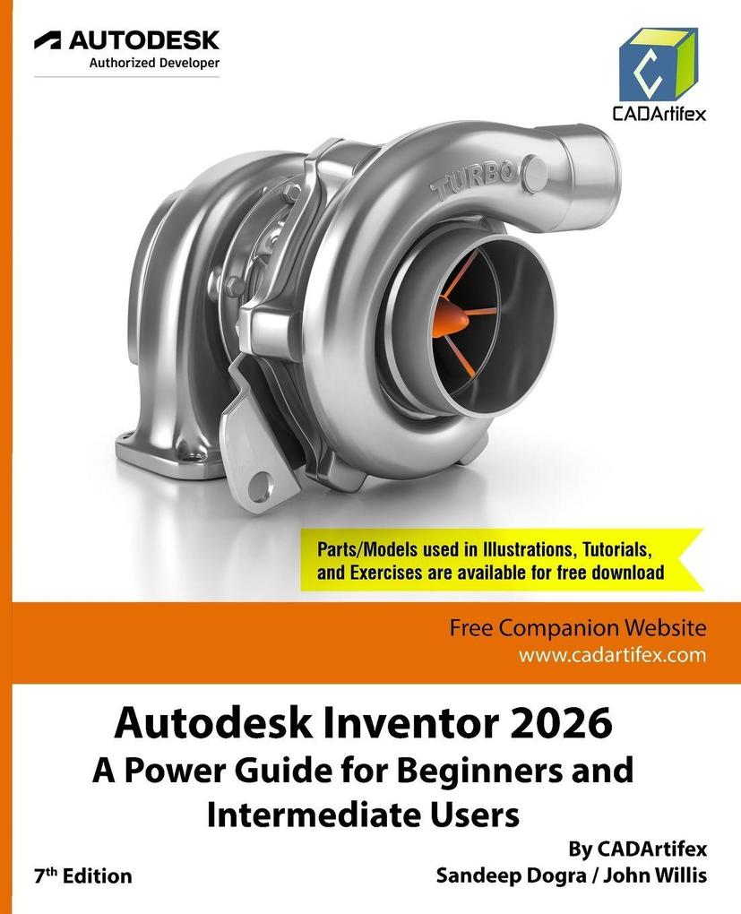 Produktbild: Autodesk Inventor 2026 | Cadartifex, John Willis, Sandeep Dogra