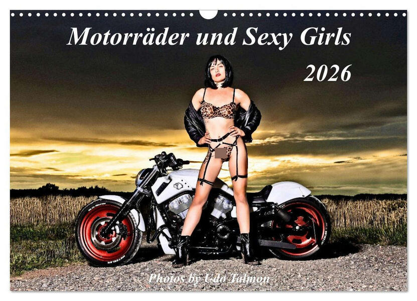 Produktbild: Motorräder und Sexy Girls (Wandkalender 2026 DIN A3 quer), CALVENDO Monatskalender | Udo Talmon, Calvendo