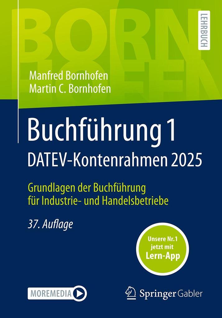 Produktbild: Buchführung 1 DATEV-Kontenrahmen 2025 | Manfred Bornhofen, Martin C. Bornhofen