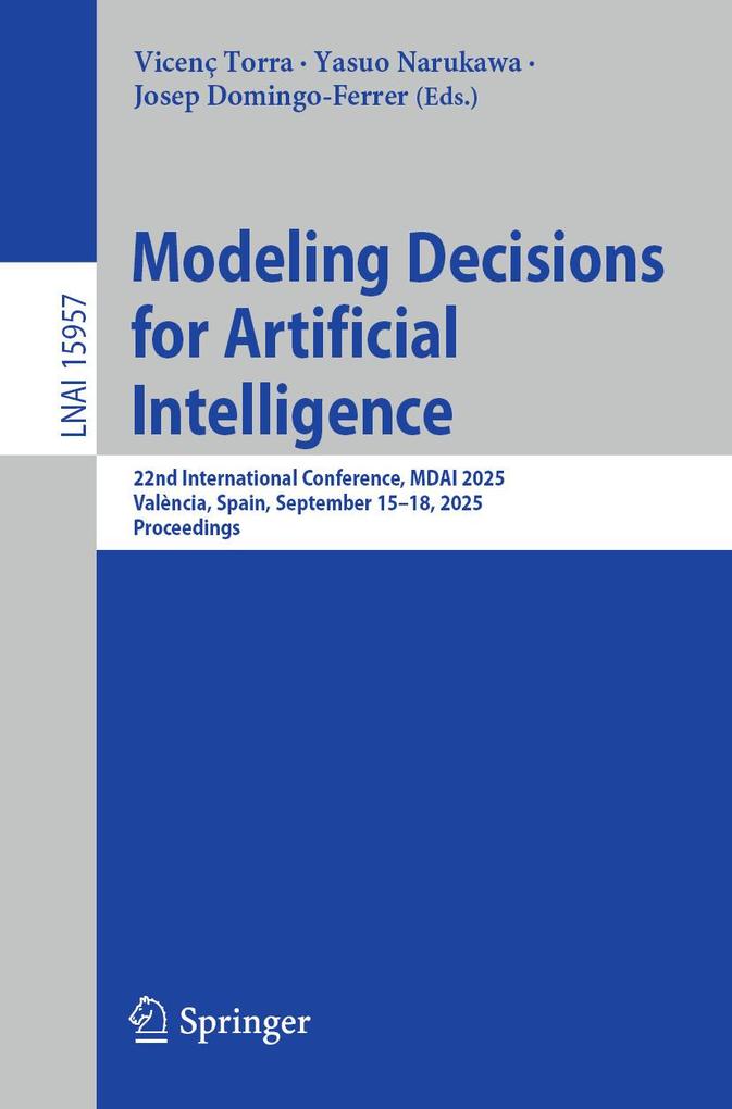 Produktbild: Modeling Decisions for Artificial Intelligence