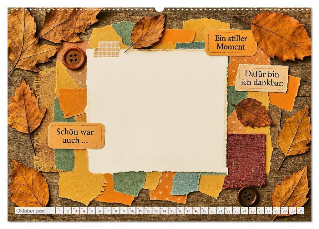 Weitere Ansicht: Lächeln sammeln - Dein persönlicher Glückskalender zum Mitgestalten (hochwertiger Premium Wandkalender 2026 DIN A2 quer), Kunstdruck in Hochglanz | Fred Schimak, Calvendo