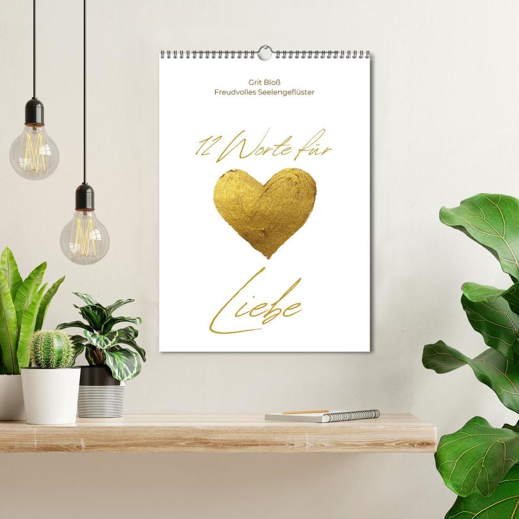 Weitere Ansicht: 12 Worte für Liebe (Wandkalender 2026 DIN A3 hoch), CALVENDO Monatskalender | Grit Bloß, Calvendo