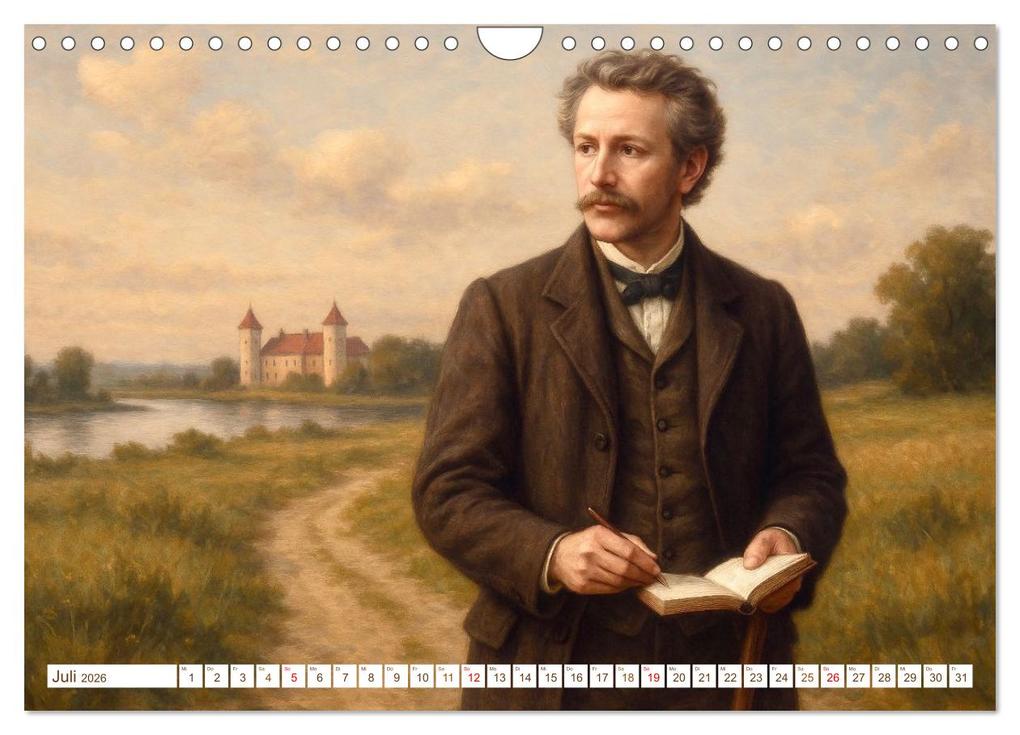 Weitere Ansicht: Theodor Fontane (Wandkalender 2026 DIN A4 quer), CALVENDO Monatskalender | Steffani Lehmann, Calvendo