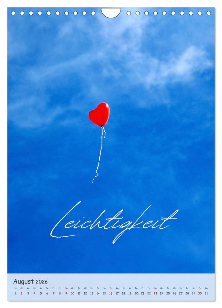 Weitere Ansicht: 12 Worte für Liebe (Wandkalender 2026 DIN A4 hoch), CALVENDO Monatskalender | Grit Bloß, Calvendo