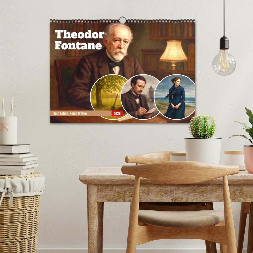 Weitere Ansicht: Theodor Fontane (Wandkalender 2026 DIN A3 quer), CALVENDO Monatskalender | Steffani Lehmann, Calvendo