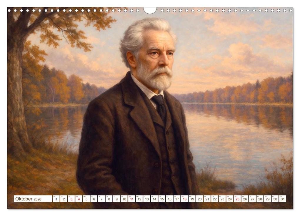 Weitere Ansicht: Theodor Fontane (Wandkalender 2026 DIN A3 quer), CALVENDO Monatskalender | Steffani Lehmann, Calvendo